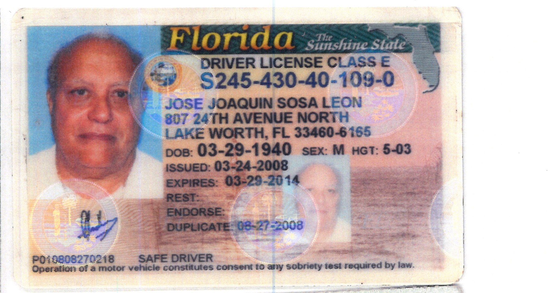 Obituary of Jose J Sosa-Leon