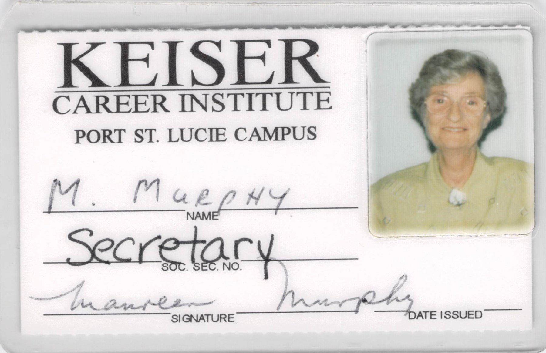 Avis de décès de Maureen Murphy