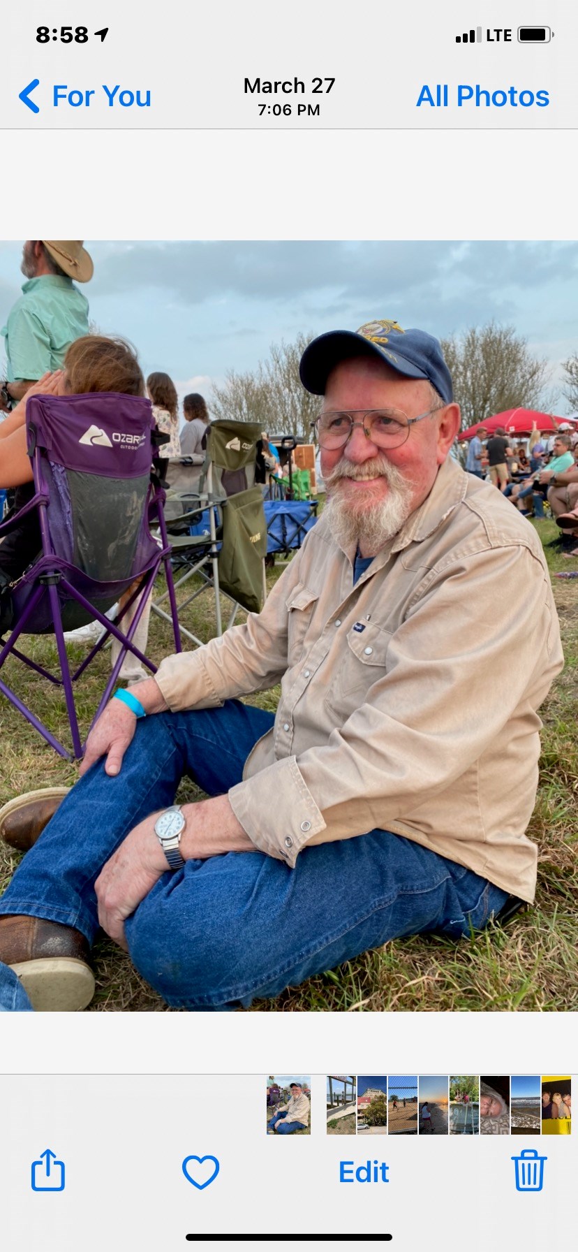 Avis de décès de Albert "Cowboy" James East