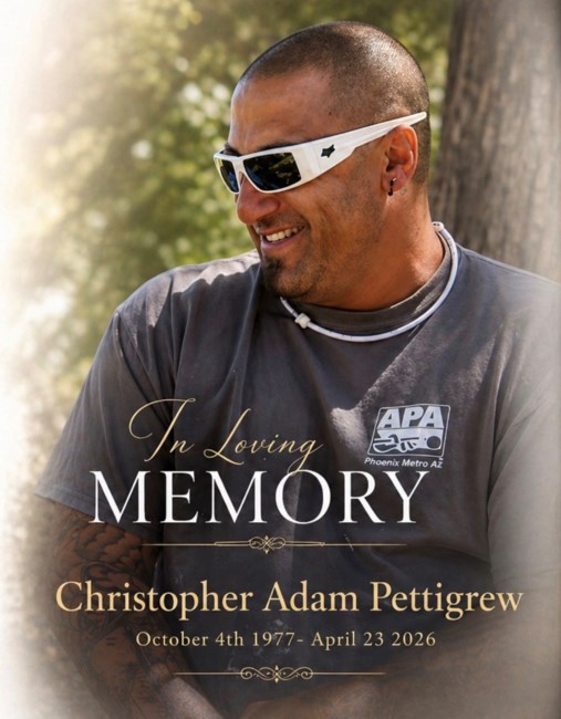 Obituary of Christopher Adam Pettigrew