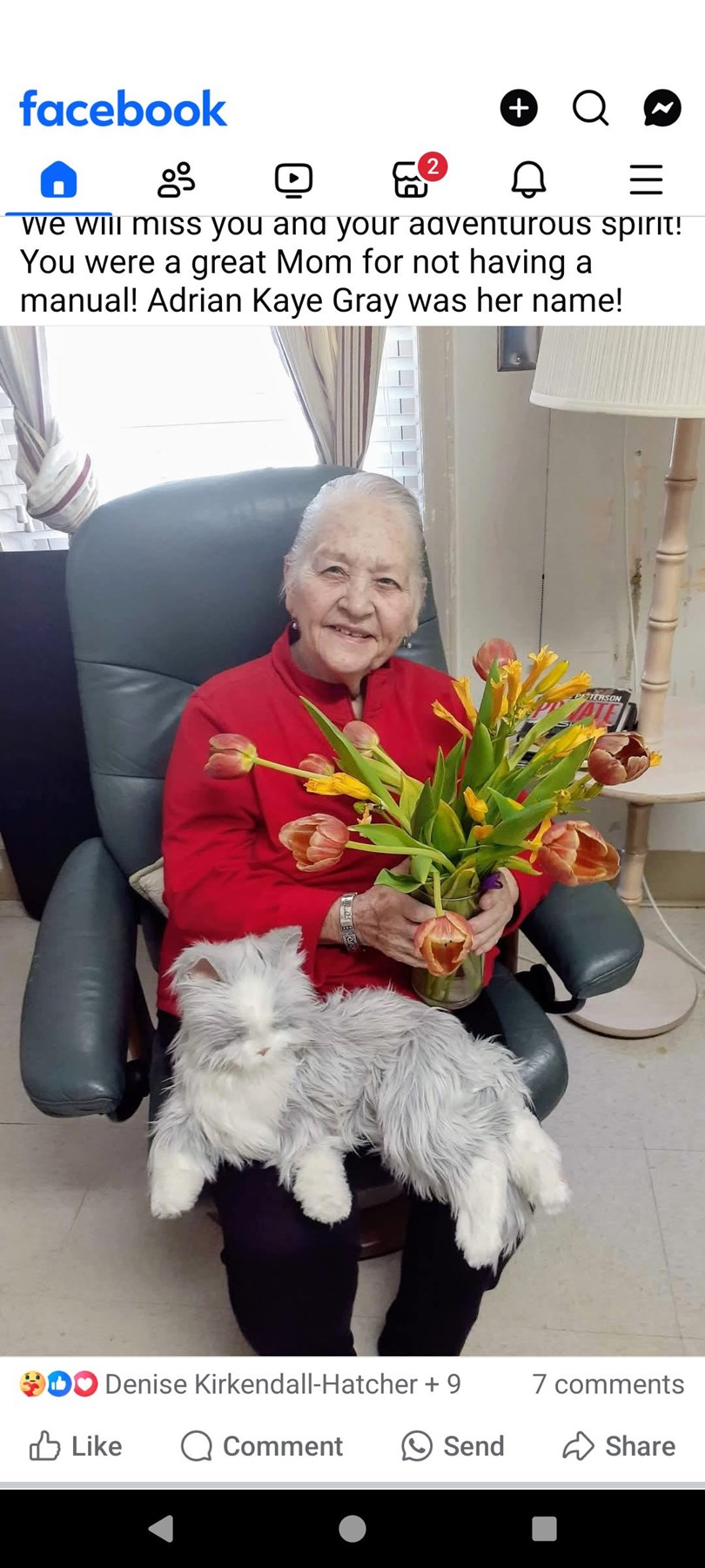 Obituary of Adrian "Kaye" Gray