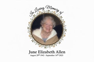 Obituary of June Elizabeth Allen