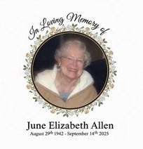 Obituary of June Elizabeth Allen