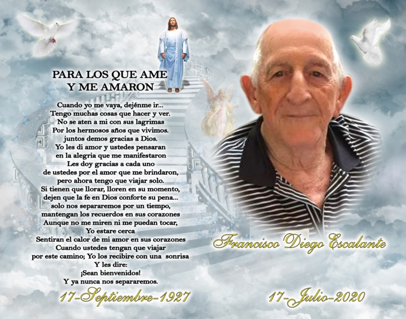 Obituary of Francisco Diego Escalante