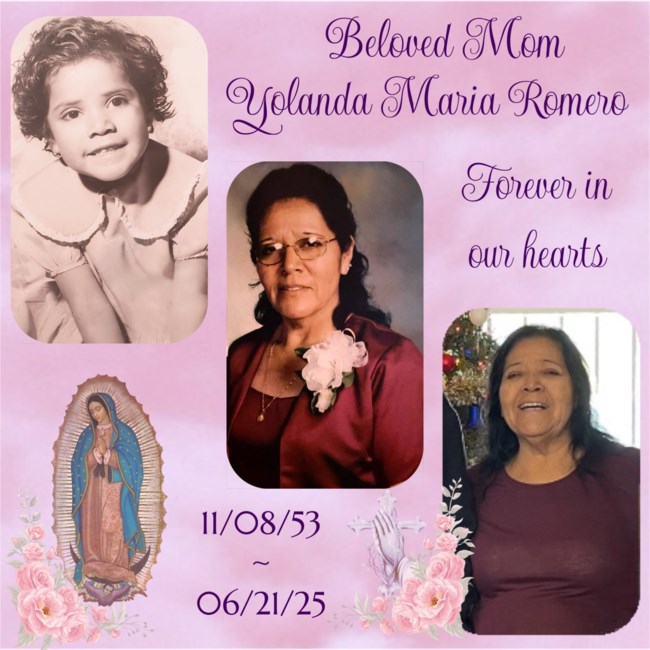 Obituary of Yolanda Maria Romero