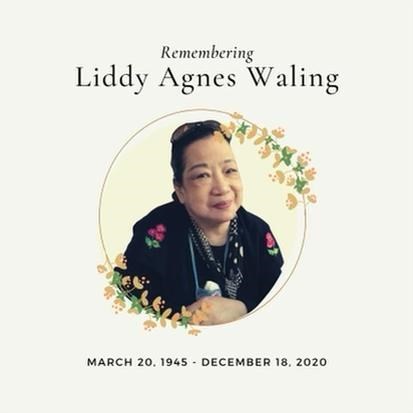 Obituary of Liddy Tayag Waling