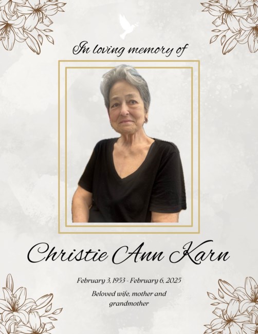 Obituary of Christie A Karn