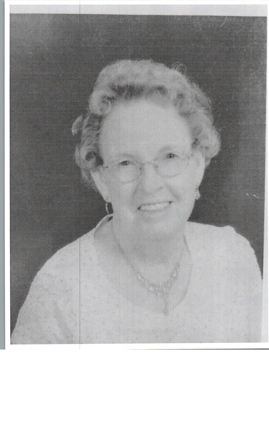 Obituary of Marjorie F Evans