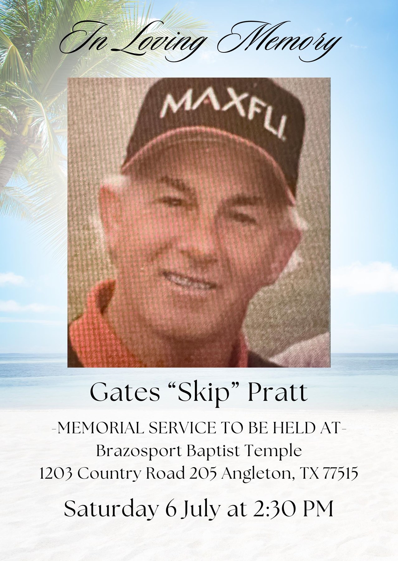 Obituary of Gates Michael Pratt