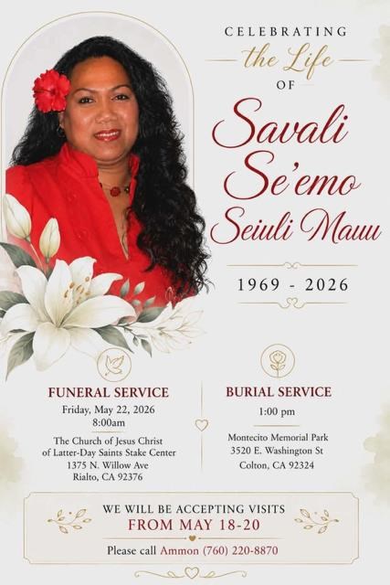 Obituary of Savali Mauu