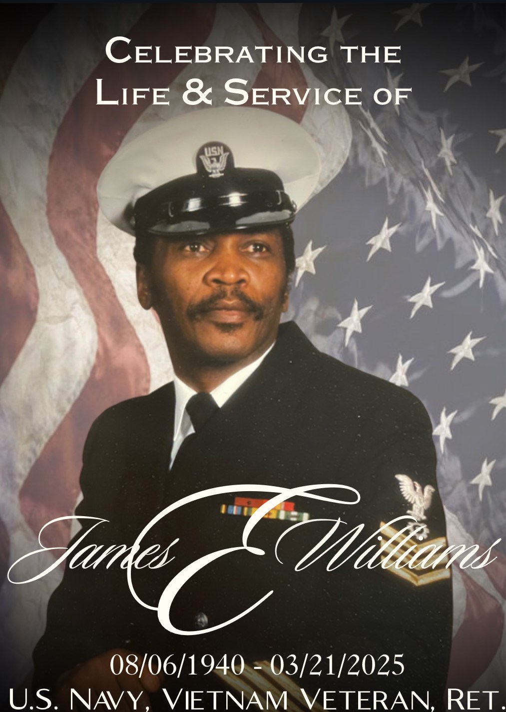 Avis de décès de James Edward Williams Sr.