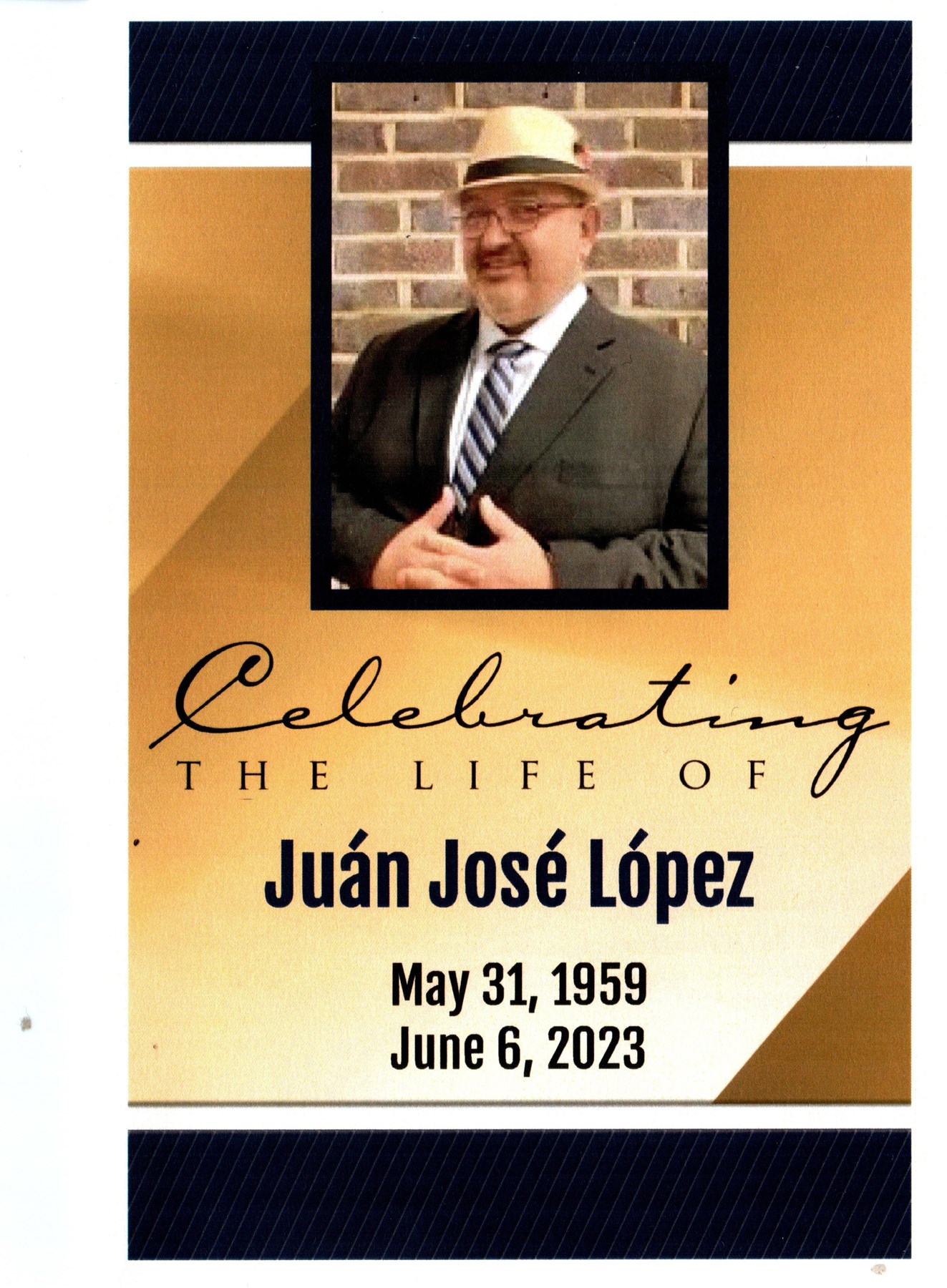 Avis de décès de Juán José López