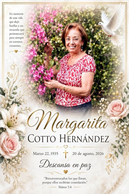 Obituario de Margarita Cotto Hernández