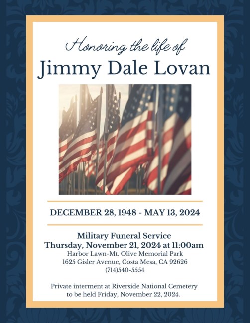 Obituary of Jimmy Dale Lovan
