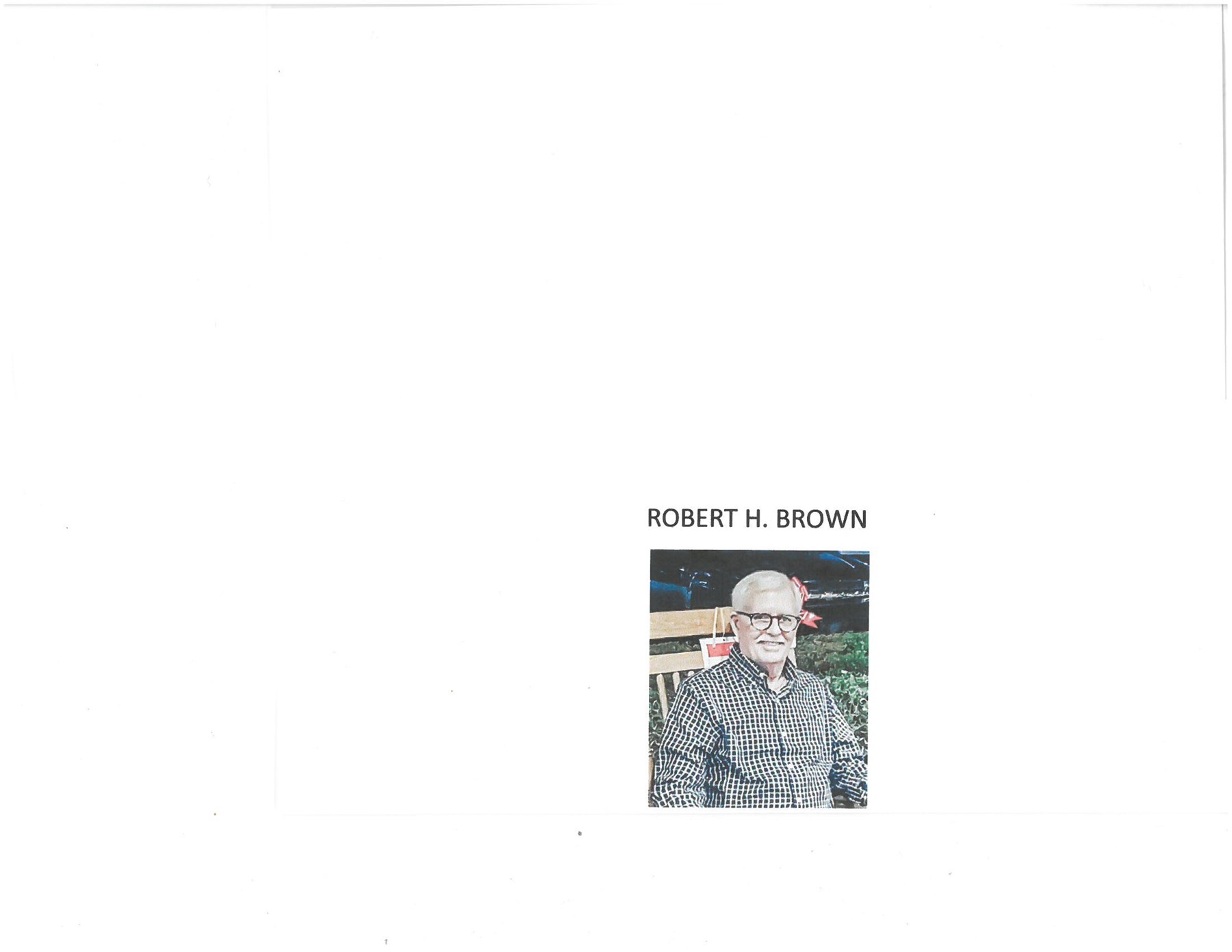 Obituario de Robert Henry Brown