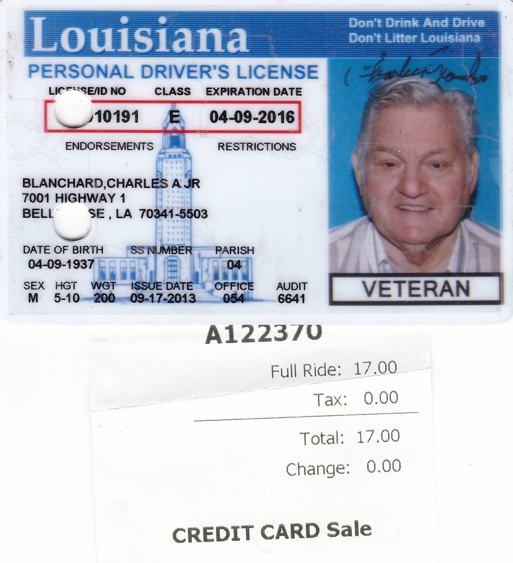 Obituary of Charles Anthony Blanchard Jr.