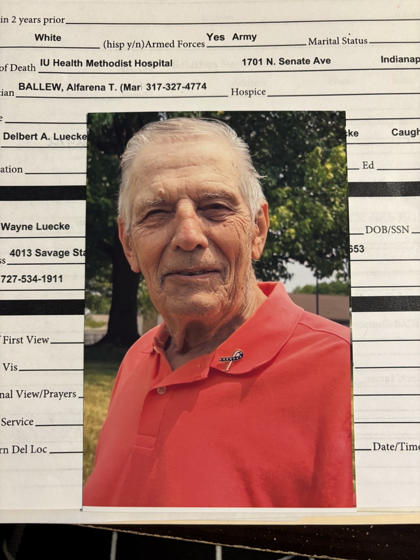 Obituary of Delbert Wayne Luecke