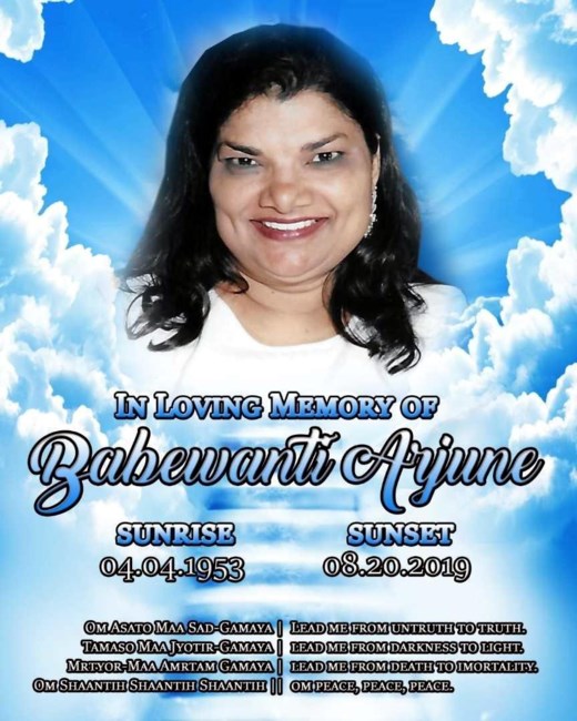 Obituary of Babewanti Arjune