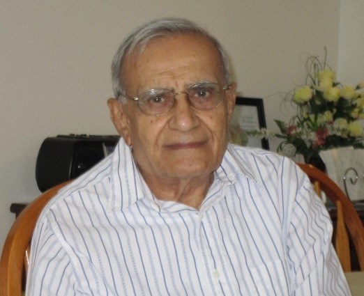 Obituario de Bhogilal Madhavji Joshi