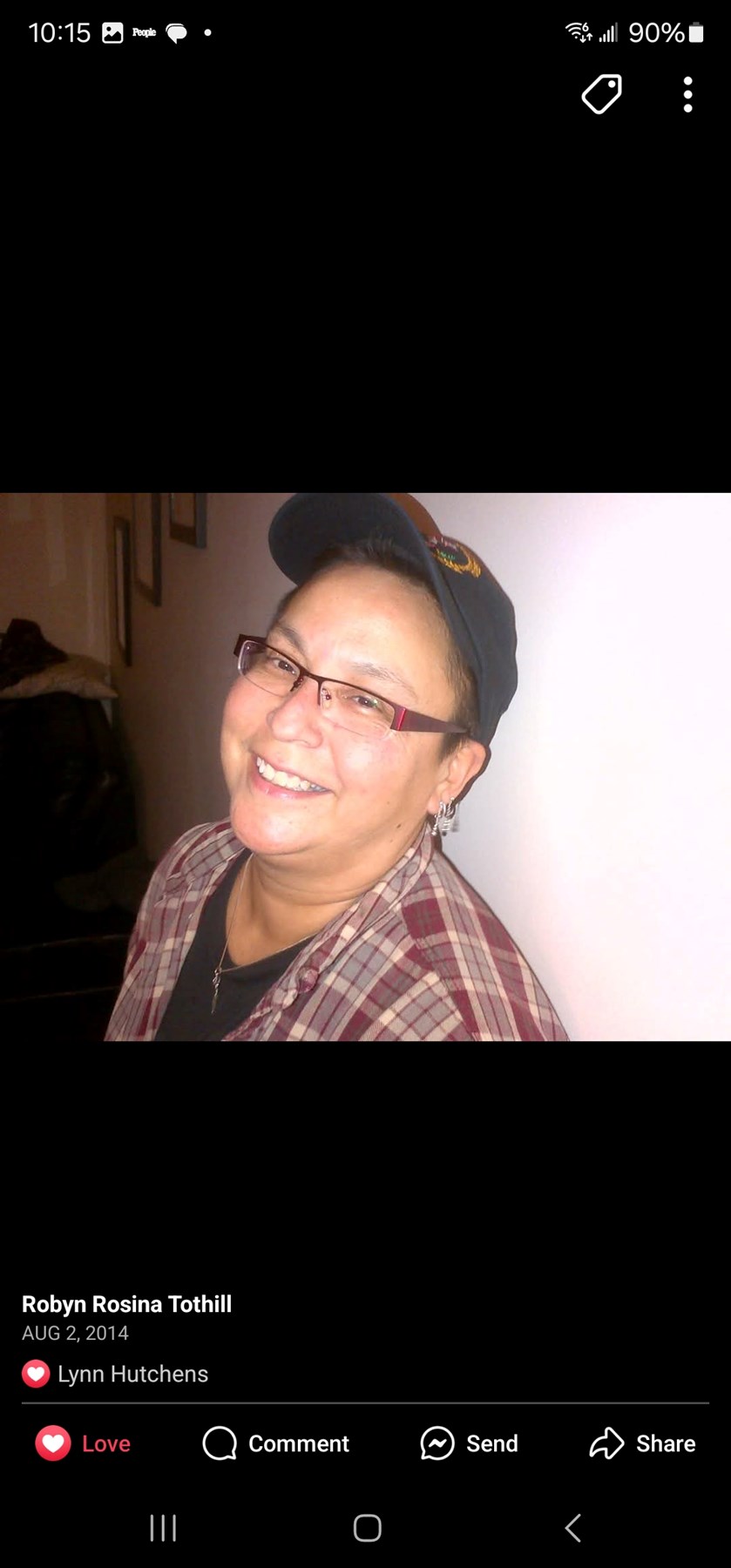 Obituary of Robyn Rosina Tothill