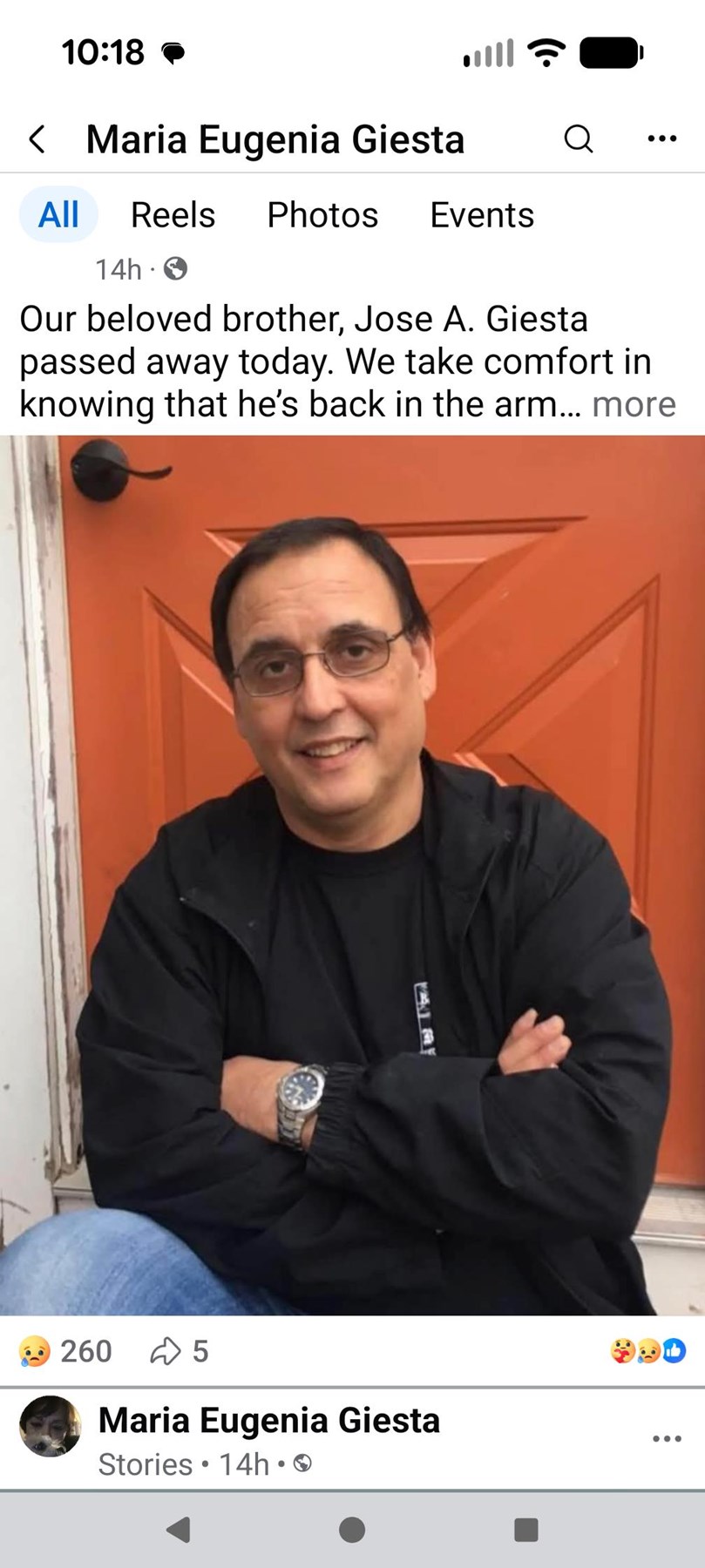 Obituary of Jose A. Giesta