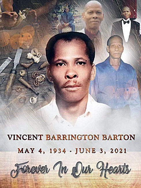 Obituary of Vincent Barrington Barton