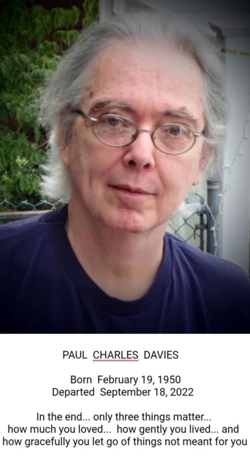 Obituary of Paul Charles Davies