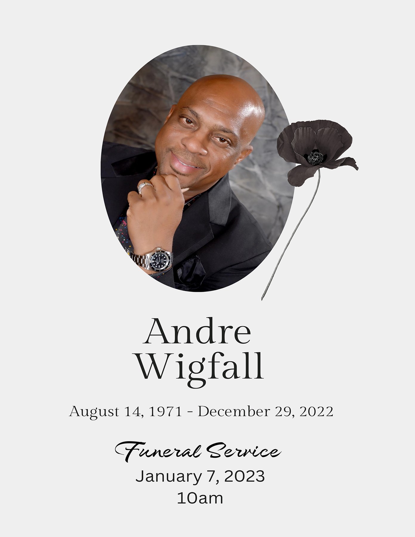 Obituary of Andre Maurice Wigfall