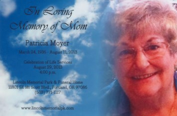 Obituary of Patricia A Moyer