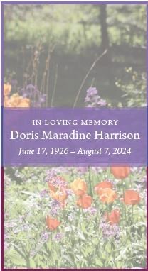 Obituary of Doris Maradine Harrison