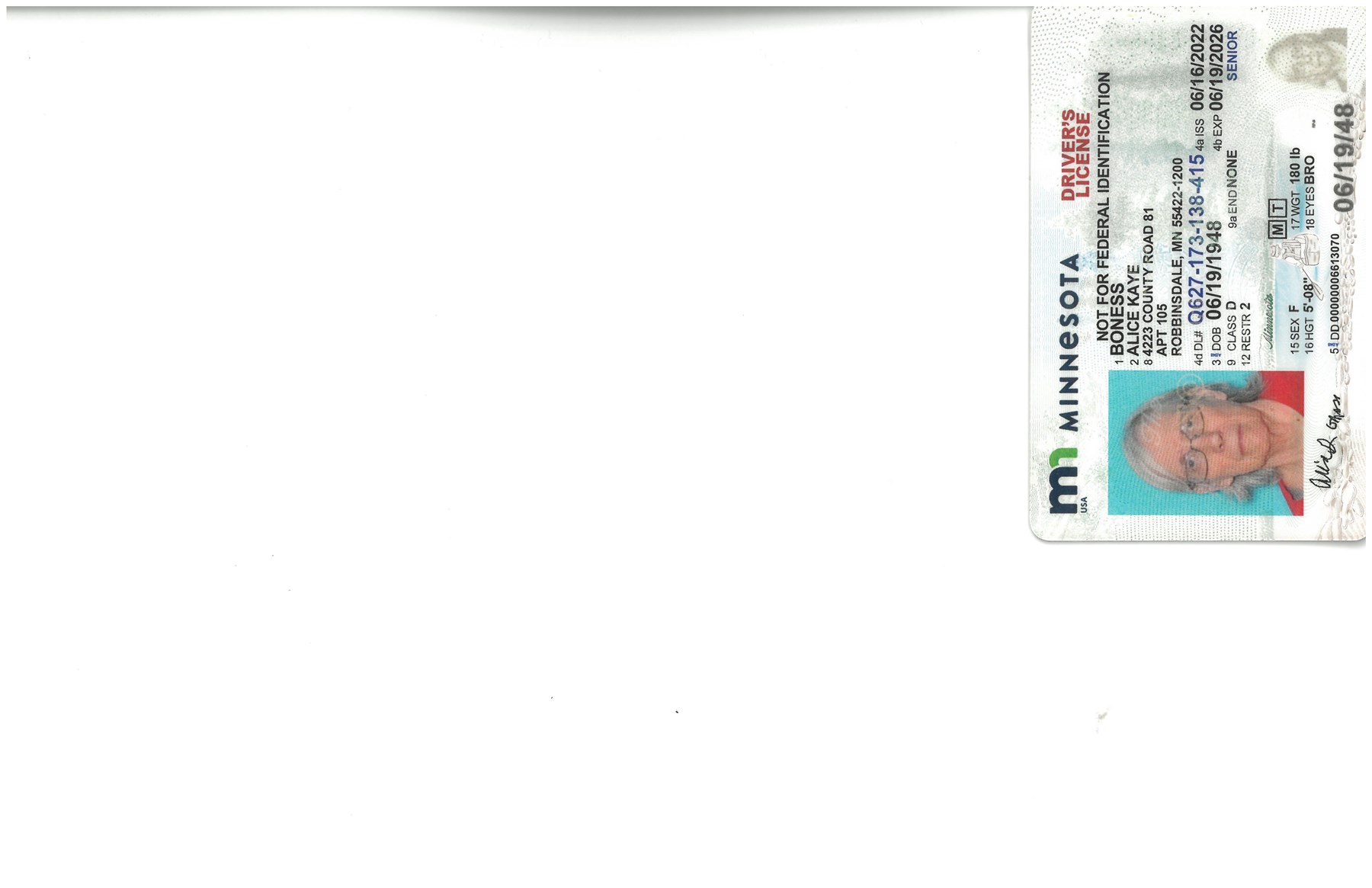 Obituary of Alice K. Boness