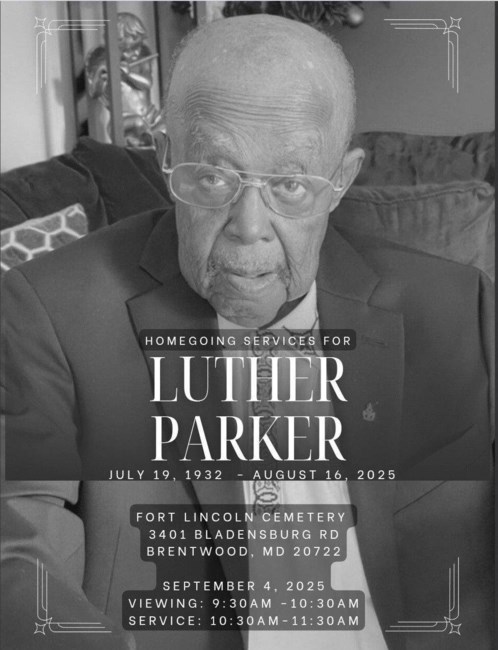 Obituary of Luther Bell Parker