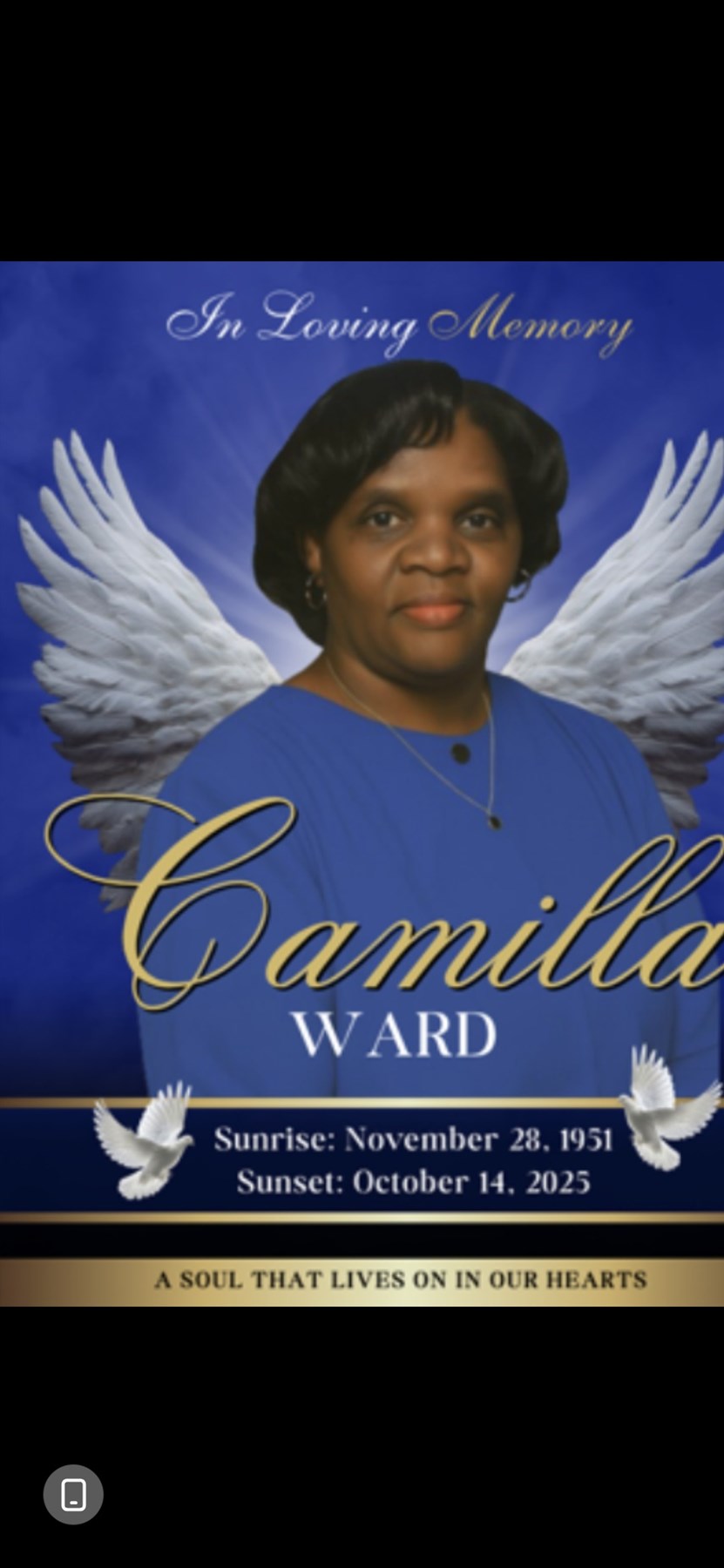 Obituary of Camilla Ward