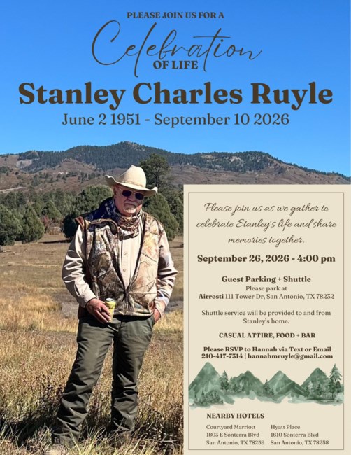 Obituary of Stanley Charles Ruyle