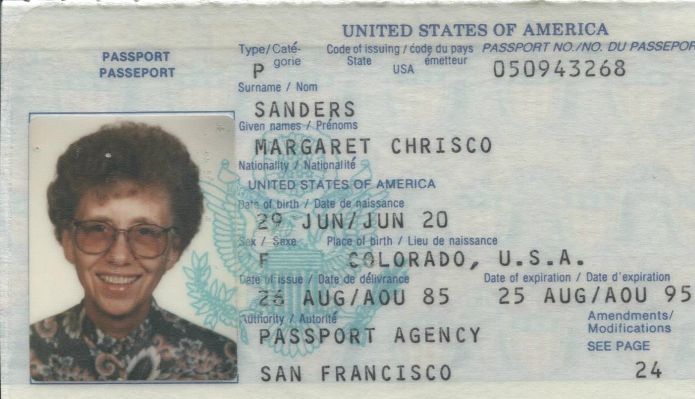 Avis de décès de Margaret C Sanders