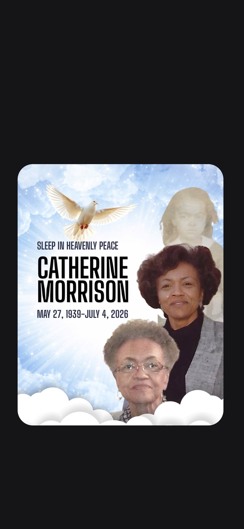 Obituary of Catherine Belle Morrison