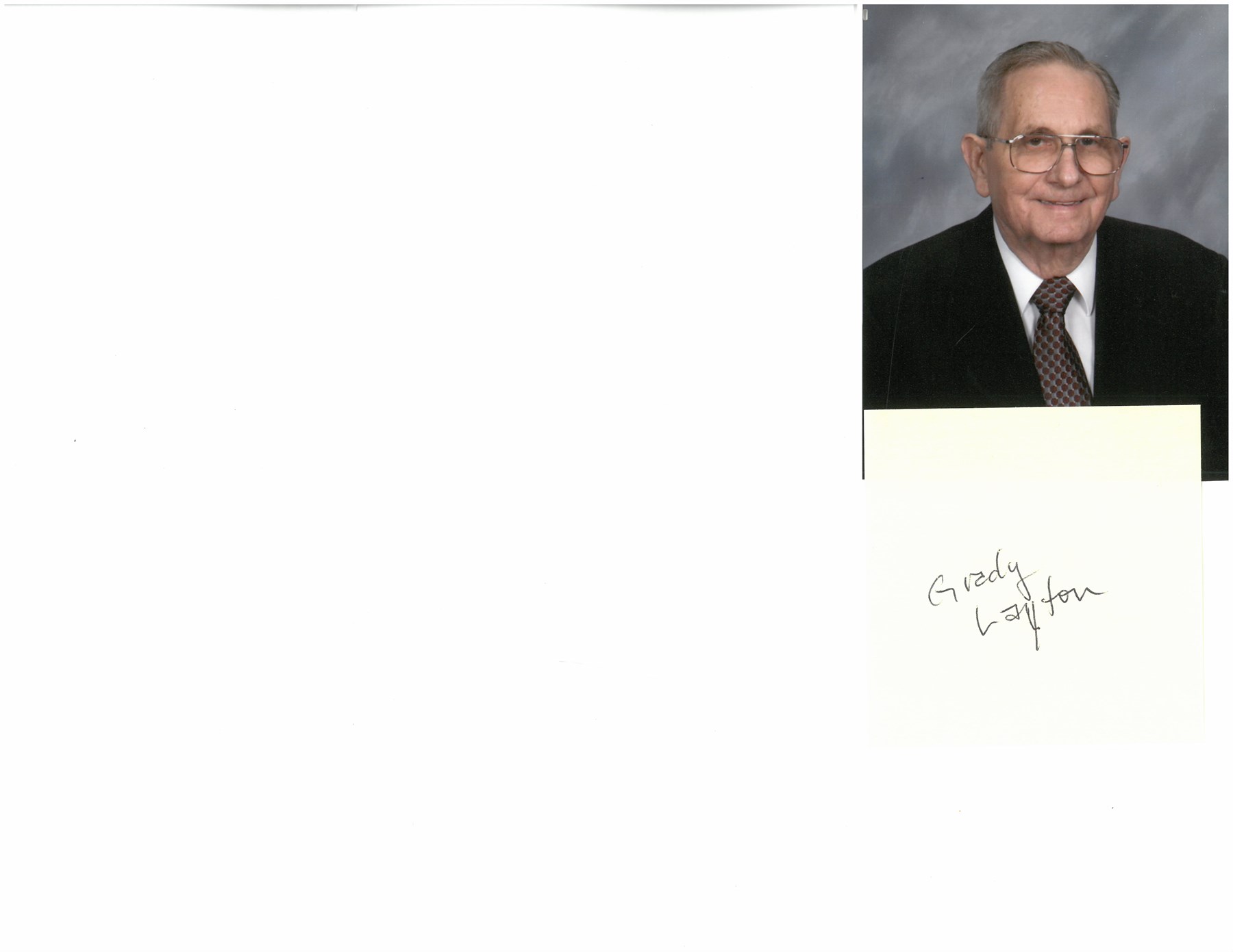 Obituary of Mr.  Grady L Layton