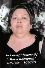 Avis de décès de Maria Rodriguez