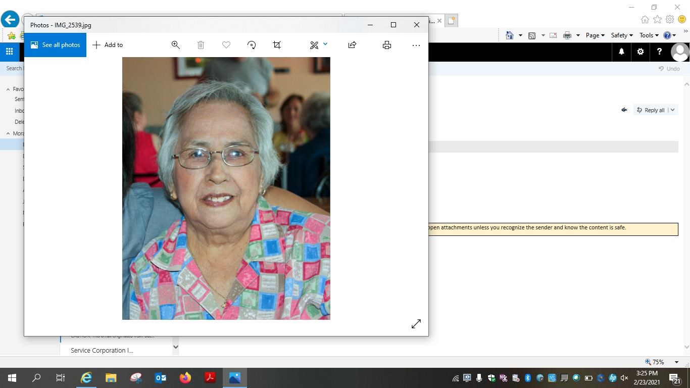 Obituary of Mrs. Bertha C Zapata