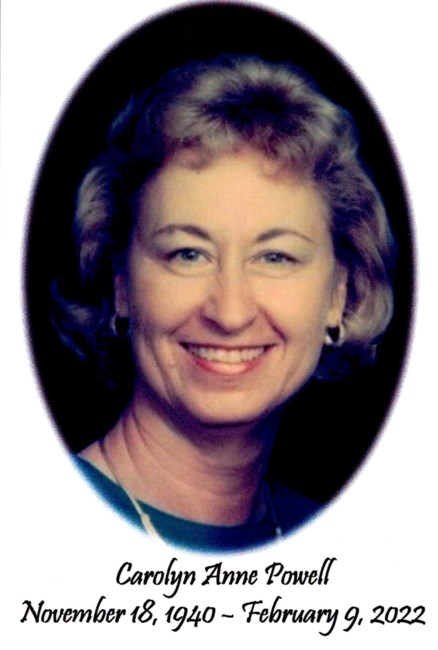 Obituary of Carolyn Anne Powell