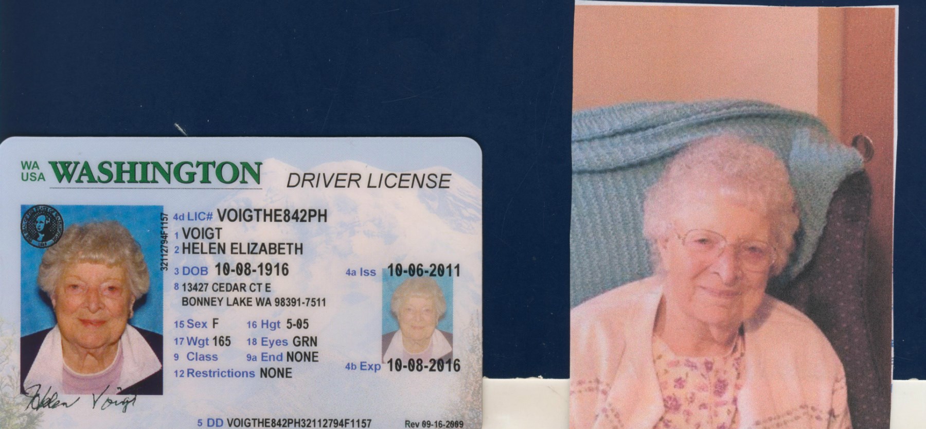 Obituary of Helen Elizabeth Voigt