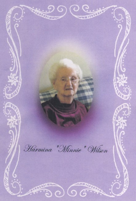Obituary of Harmina Minnie Wilson