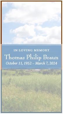 Obituary of Thomas Philip Braun