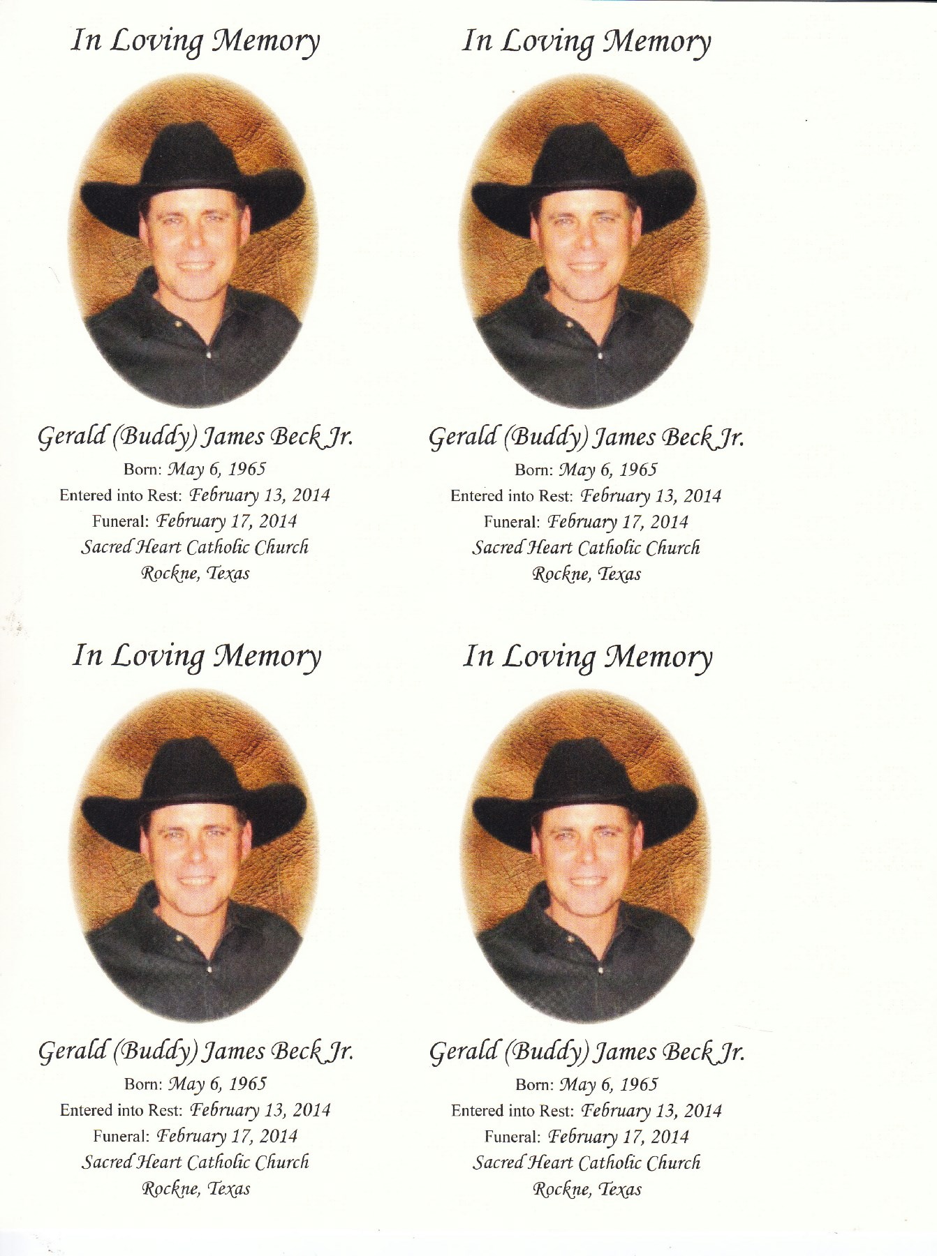 Obituary of Gerald "Buddy" James Beck Jr.