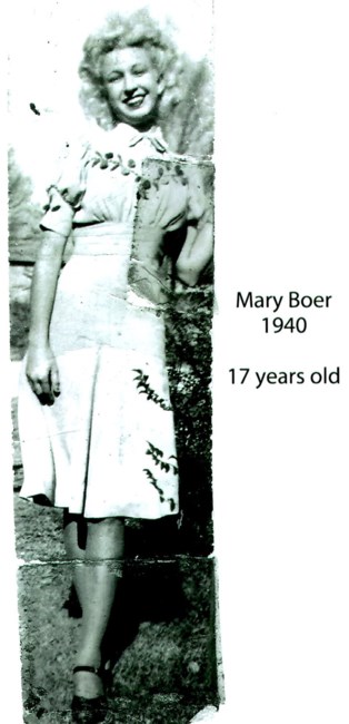 Obituary of Mary W. Boer