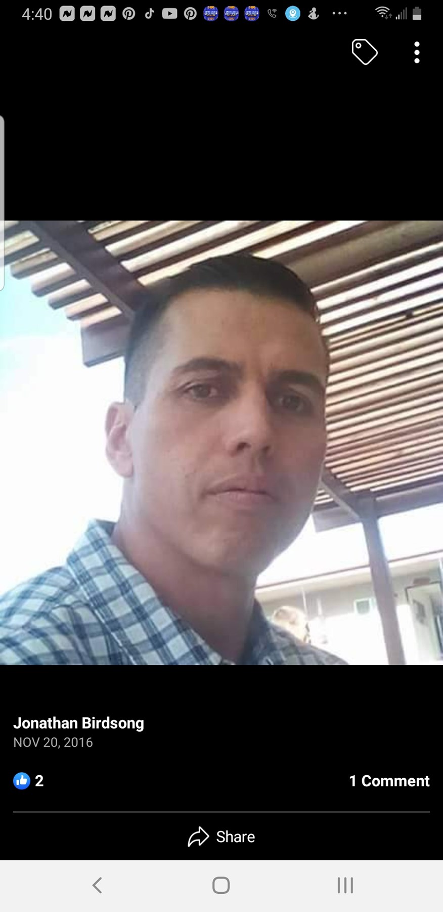 Obituary of Jonathan Robin Birdsong