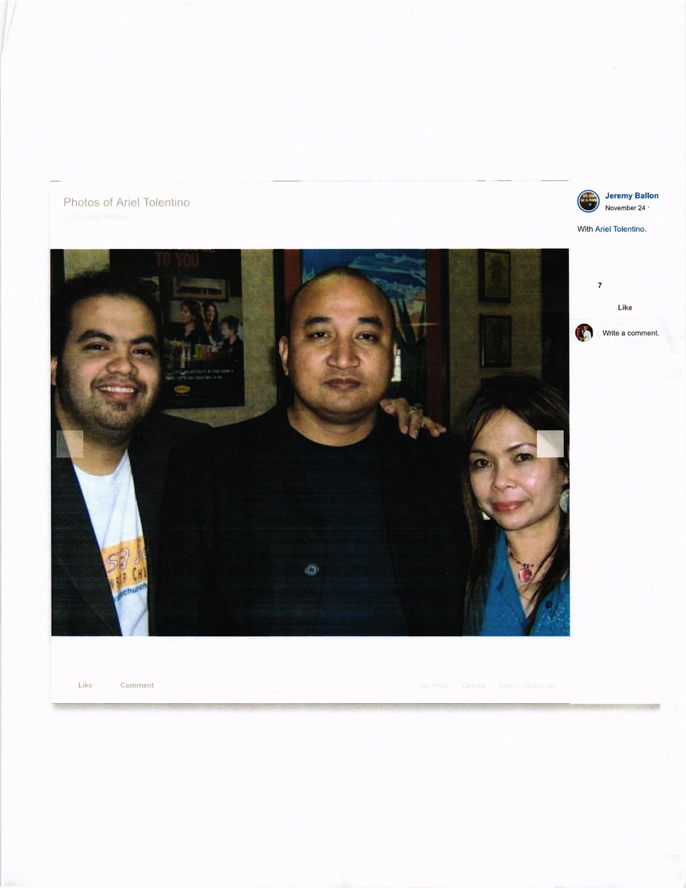 Obituary of Ariel P Tolentino