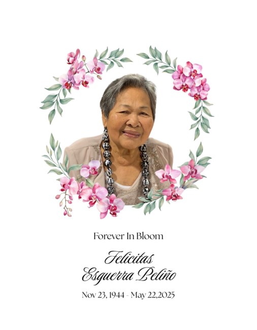 Obituary of Felicitas Esguerra Pelino
