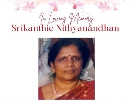 Obituary of Srikanthie Nithyanandhan