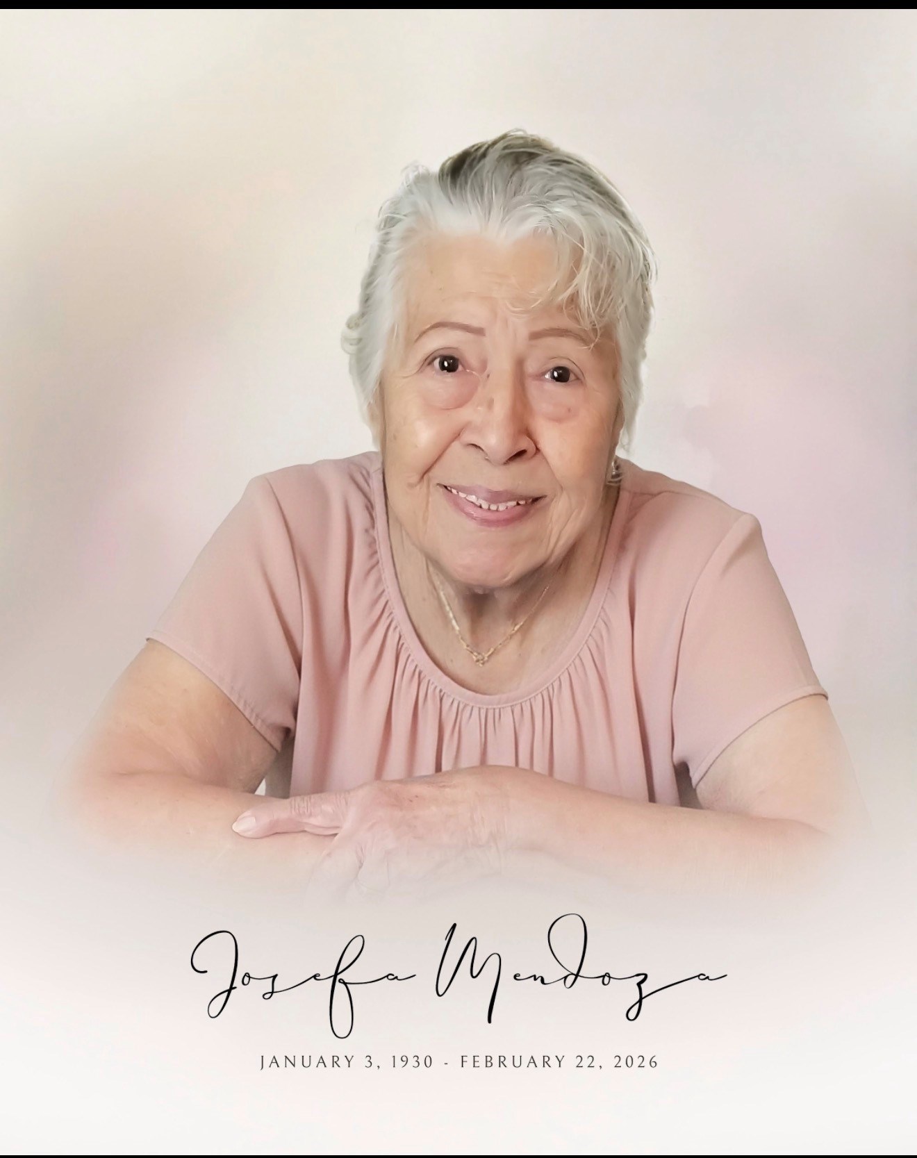 Obituary of Josefa Mendoza